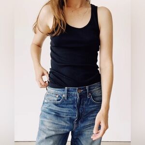 Hey Gang the ribbed tank black size 1